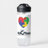 自閉症パズルハートウォーターボトル ウォーターボトル (正面)