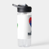 自閉症パズルハートウォーターボトル ウォーターボトル (右面)