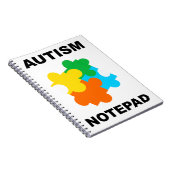 自閉症パズルピースノート ノートブック (右側)