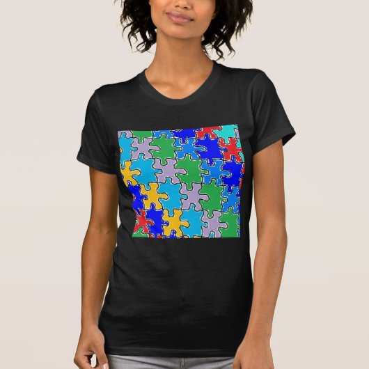 自閉症パズルピース 41 Tシャツ (正面)