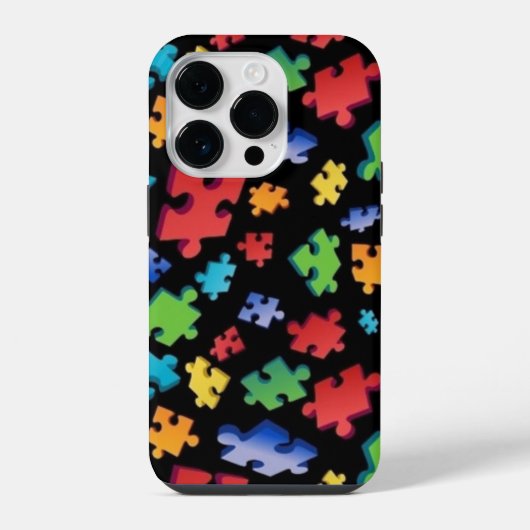 自閉症パズルピース iPhoneケース (裏面)