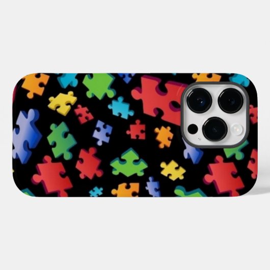 自閉症パズル作品 Case-Mate iPhoneケース (裏面 (横))