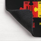 自閉症パズル化学元素Tシャツ14 マウスパッド (コーナー)