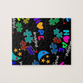 自閉症パズル想像 ジグソーパズル (横)