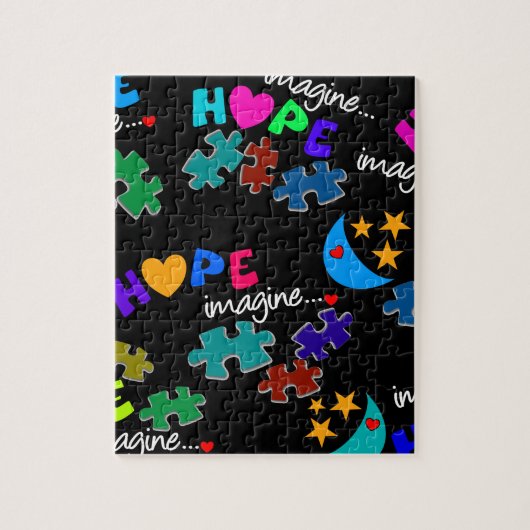 自閉症パズル想像 ジグソーパズル (縦)