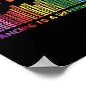 自閉症パズル自閉症の認識踊りの違い ポスター (角)