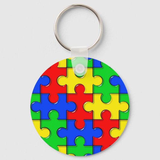 自閉症パズル キーホルダー (正面)
