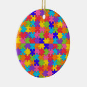 自閉症パズル セラミックオーナメント (右)