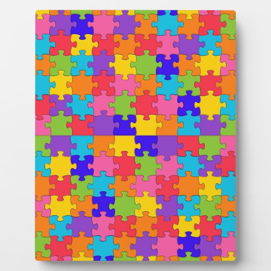 自閉症パズル フォトプラーク (正面)