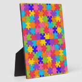 自閉症パズル フォトプラーク (側面)