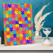 自閉症パズル フォトプラーク (側面)