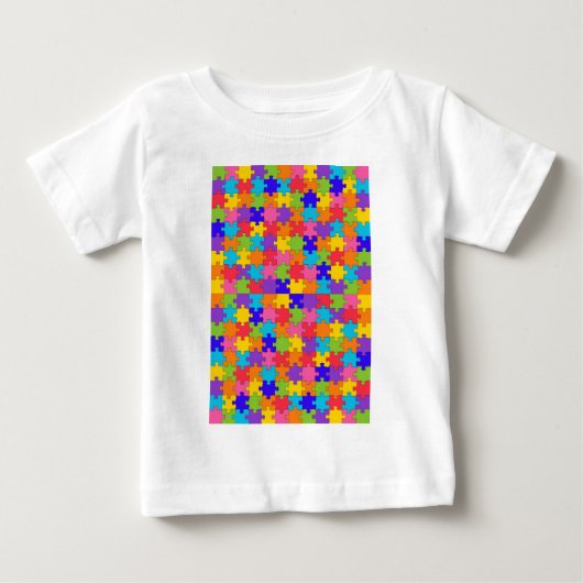 自閉症パズル ベビーTシャツ (正面)