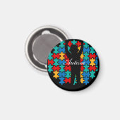 自閉症パズル マグネット (正面/裏面)