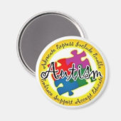 自閉症パズル マグネット (正面/裏面)