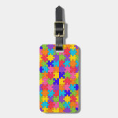 自閉症パズル ラゲッジタグ (正面縦)