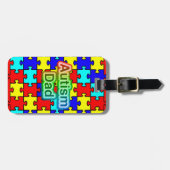 自閉症パパカスタムラゲッジタグ ラゲッジタグ (正面横)