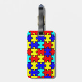 自閉症パパカスタムラゲッジタグ ラゲッジタグ (裏面縦)