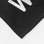 自閉症パパサポートアローンパズルユールノーウォーク フリースブランケット (角)