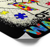 自閉症パパ自閉症啓発戦士サポート自閉症 ポスター (角)