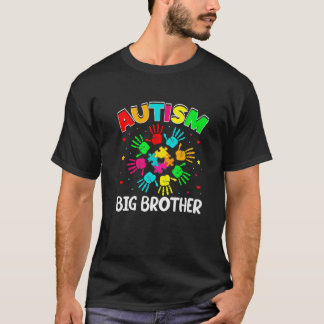 自閉症ビッグブラザーパズル支援家族自閉症 Tシャツ