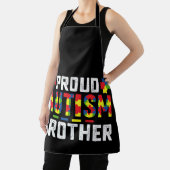 自閉症ブラザー誇りを持った認識度自閉症ファミリー エプロン (インサイチュ)