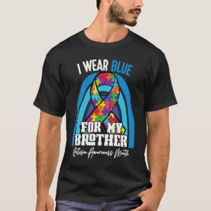 自閉症ブラザーI衣服ブルーfor My Brother Rainbo Tシャツ