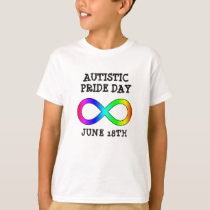 自閉症プライドデー6月18日シャツ Tシャツ