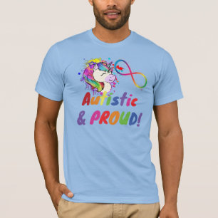 自閉症プライドユニコーンシャツ Tシャツ