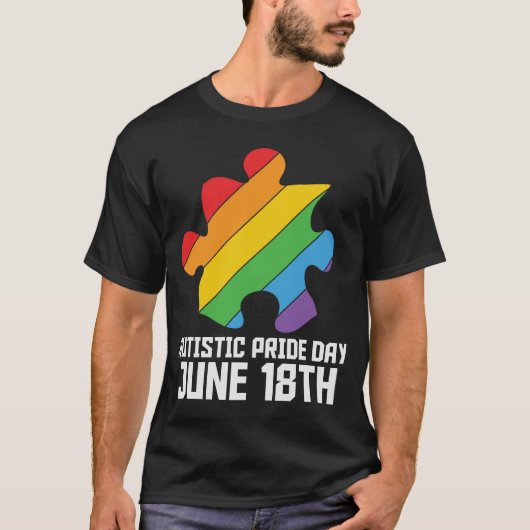 自閉症プライド日 Tシャツ (正面)