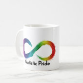 自閉症プライド神経多様性マグカップ コーヒーマグカップ (正面左)