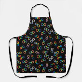 自閉症プライド神経多様性受容 エプロン (正面)