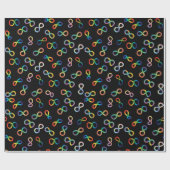 自閉症プライド神経多様性受容 ラッピングペーパー (フラット)