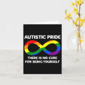 自閉症プライド自閉症啓発レインボーインフィニティS カード (黄色い花)