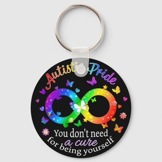 自閉症プライド キーホルダー (正面)
