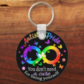 自閉症プライド キーホルダー (正面)