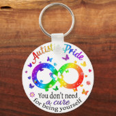 自閉症プライド キーホルダー (正面)