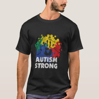 自閉症プライド 強く自閉症啓発 Tシャツ