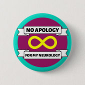 自閉症プライド 缶バッジ (正面)