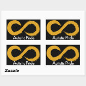 自閉症プライド 長方形シール (シート)