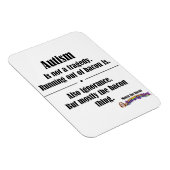 自閉症ベーコン悲劇カーマグネット マグネット (右側)