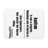 自閉症ベーコン悲劇カーマグネット マグネット (横)