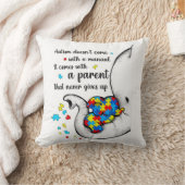 自閉症ママのシャツ女性自閉症意識シャツママ クッション (ブランケット)