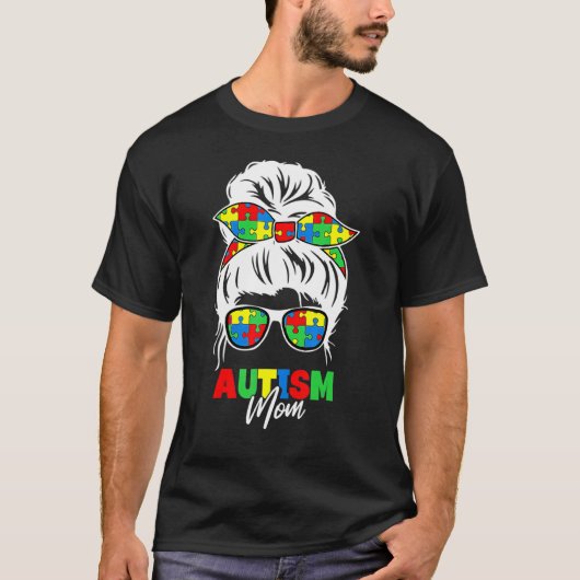 自閉症ママの人生 アウェアネス 不整頓バンプズルピース M Tシャツ (正面)