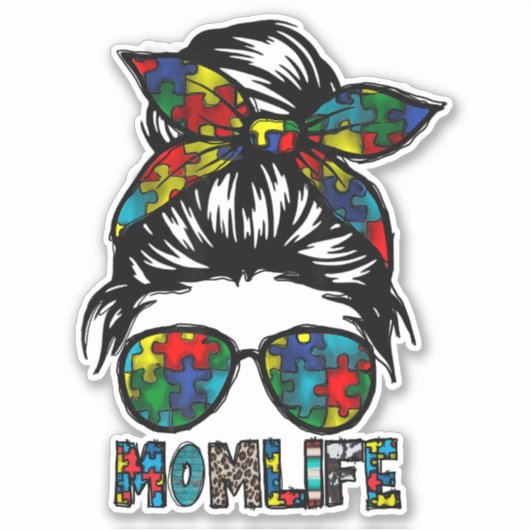 自閉症ママの生活 自閉症啓発デーのギフト シール (正面)