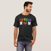 自閉症ママを誇りに思うTシャツ 自閉症の認知度向上を支援 Tシャツ (正面フル)