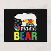 自閉症マママベア インビテーションポストカード (正面)