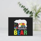 自閉症マママベア インビテーションポストカード (スタンド正面)