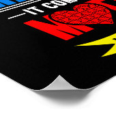 自閉症ママママママフラワーレインボー ポスター (角)