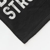 自閉症ママ不死自閉症意識ブラックW フリースブランケット (角)