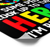 自閉症ママ何人かの人々はヒーローを見上げる私はRaisi ポスター (角)